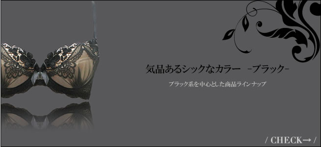 ブラック系ランジェリー