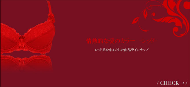レッド系ランジェリー
