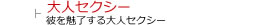 大人セクシーで魅了する