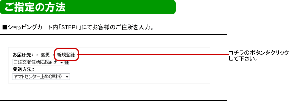 ご指定の方法