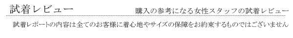 ランジェリー　試着レビュー