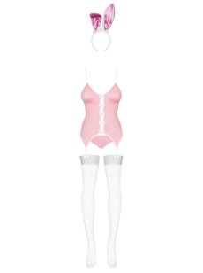 画像11: Bunny suit pink | バニーガールコスチューム風ランジェリー4点セット・ピンク・カチューシャ、ストッキング付き   | 高級Sexyランジェリー Obsessive【即日発送・サイズ交換NG】輸入下着・ランジェリー  （再入荷なし） (11)