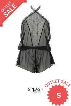 画像1: 【50%OFF】アウトレットSALE｜S｜在庫限り｜SINOE-body | シフォンテディ・ホルターネック・シースルー | Anais アナイス センシュアルランジェリー【即日発送・サイズ交換NG・クーポン適用対象外・メール便対象】セクシーランジェリー   (1)