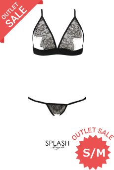 画像1: 【30%OFF】アウトレットSALE｜S/M｜Oriah 2pcs set  | トップレスブラ＆クロッチレスタンガ2点セット・黒 | Anais アナイス センシュアルランジェリー【即日発送・サイズ交換NG・クーポン適用対象外・メール便対象】セクシーランジェリー   (1)