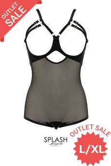 画像1: 【30%OFF】アウトレットSALE｜L/XL｜在庫限り｜EUDIKO body  | テディ・オープンバスト・オープンヒップ・ブラック | Anais アナイス センシュアルランジェリー【即日発送・サイズ交換NG・クーポン適用対象外・メール便対象】セクシーランジェリー   (1)