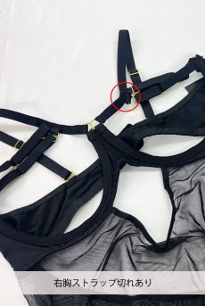 画像2: 【30%OFF】アウトレットSALE｜L/XL｜在庫限り｜EUDIKO body  | テディ・オープンバスト・オープンヒップ・ブラック | Anais アナイス センシュアルランジェリー【即日発送・サイズ交換NG・クーポン適用対象外・メール便対象】セクシーランジェリー   (2)