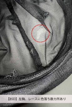 画像5: 【80%OFF】アウトレットSALE｜75E,85D｜V-11041｜ 一枚レースブラ・パッドなし・ ブラック｜Axami アクサミ【サイズ交換NG・クーポン適用対象外・メール便対象】輸入下着・高級ランジェリー  (5)