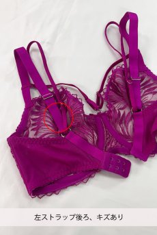 画像2: 【20%OFF】アウトレットSALE｜75E｜V-10251｜ 一枚レースブラ・パッドなし・ ピンク｜Axami アクサミ【サイズ交換NG・クーポン適用対象外・メール便対象】輸入下着・高級ランジェリー  (2)