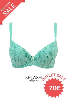 画像1: 【80%OFF】アウトレットSALE｜70E｜SOVANA green B214 | 3/4カップ・ワイヤーブラ・グラマー向け・グリーン| ewabien エヴァビアン【サイズ交換NG・クーポン適用対象外】 輸入下着・高級ランジェリー  (1)