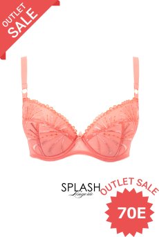 画像1: 【80%OFF】アウトレットSALE｜70E｜NATALI flamingo B214 | 3/4カップ・ワイヤーブラ・グラマー向け・ピンク| ewabien エヴァビアン【サイズ交換NG・クーポン適用対象外】 輸入下着・高級ランジェリー  (1)