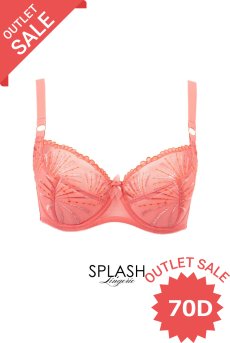 画像1: 【80%OFF】アウトレットSALE｜70D｜NATALI flamingo B150 | フルカップブラ・透けないタイプ・セミソフト・大きいサイズ・ピンク| ewabien エヴァビアン【サイズ交換NG・クーポン適用対象外】 輸入下着・高級ランジェリー  (1)