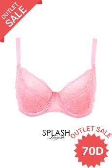 画像1: 【80%OFF】アウトレットSALE｜70D｜FIORA pink B150 | フルカップブラ・透けないタイプ・セミソフト・大きいサイズ・ピンク| ewabien エヴァビアン【サイズ交換NG・クーポン適用対象外】 輸入下着・高級ランジェリー  (1)