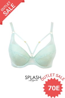 画像1: 【80%OFF】アウトレットSALE｜70E｜ORLANDO mint B214 | 3/4カップ・ワイヤーブラ・グラマー向け・B〜Gカップ・ミント | ewabien エヴァビアン【サイズ交換NG・クーポン適用対象外】 輸入下着・高級ランジェリー  (1)