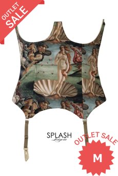画像1: 【80%OFF】アウトレットSALE｜M｜Venus-Corset  | コルセット・グリーン・ビーナスプリント・シルク混 | LA MUSA ラミューザ| ラミューザ LA MUSA 輸入下着・ 高級ランジェリー  （在庫限り） (1)