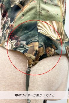 画像3: 【80%OFF】アウトレットSALE｜M｜Venus-Corset  | コルセット・グリーン・ビーナスプリント・シルク混 | LA MUSA ラミューザ| ラミューザ LA MUSA 輸入下着・ 高級ランジェリー  （在庫限り） (3)