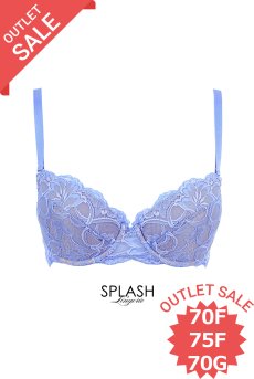 画像1: 【60%OFF】アウトレットSALE｜70F,70G,75F｜CLAIR push  | 3/4カップ・ワイヤーブラ・ライトブルー | Sawren サブレン【即日発送・サイズ交換NG・クーポン適用対象外】インポート・輸入下着・高級ランジェリー  (1)
