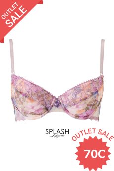 画像1: 【70%OFF】アウトレットSALE｜70C｜LAVENDER push  | 雑誌『anan』掲載アイテム・3/4カップ・ワイヤーブラ | Sawren サブレン【即日発送・サイズ交換NG・クーポン適用対象外】インポート・輸入下着・高級ランジェリー  (1)