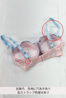 画像2: 【60%OFF】アウトレットSALE｜65D｜在庫限り｜BLOOM push  | 3/4カップ・ワイヤーブラ・ピンク×ブルー | Sawren サブレン【即日発送・サイズ交換NG・クーポン適用対象外】インポート・輸入下着・高級ランジェリー  (2)