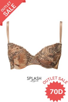 画像1: 【60%OFF】アウトレットSALE｜70D｜LATTE push  | 3/4カップ・ワイヤーブラ | Sawren サブレン【即日発送・サイズ交換NG・クーポン適用対象外】インポート・輸入下着・高級ランジェリー （再入荷なし） (1)