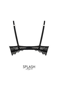 画像2: ACJ3013-NE｜Linge J13｜3/4パットなしブラ ブラック × ゴールド｜Lise Charmel リズシャルメル【サイズ交換NG】【クーポン対象外】輸入下着・高級ランジェリー  (2)