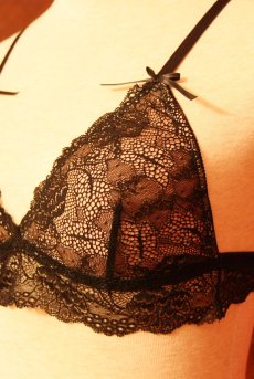 画像7: Bouquet | ブラレット・ノンパテッドブラ・ブラック | Alquarte アルクァーテ【サイズ交換NG・クーポン割引対象外・メール便対象】 日本製・高級ランジェリー   (7)
