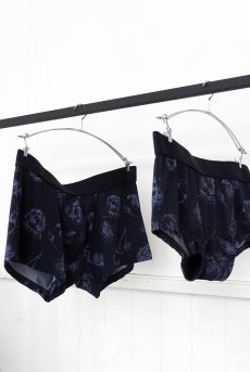 画像16: Classic rose mens boxer|メンズメンズボクサーパンツ・ネイビー・花柄|Alquarte アルクァーテ【サイズ交換NG】  日本製・高級ランジェリー   (16)