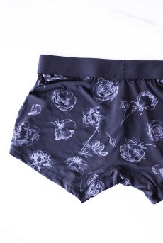 画像13: Classic rose mens boxer|メンズメンズボクサーパンツ・ネイビー・花柄|Alquarte アルクァーテ【サイズ交換NG】  日本製・高級ランジェリー   (13)