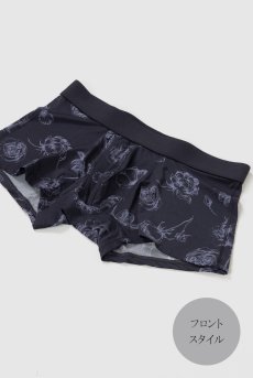 画像8: Classic rose mens boxer|メンズメンズボクサーパンツ・ネイビー・花柄|Alquarte アルクァーテ【サイズ交換NG】  日本製・高級ランジェリー   (8)