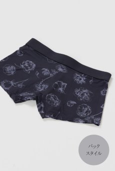 画像9: Classic rose mens boxer|メンズメンズボクサーパンツ・ネイビー・花柄|Alquarte アルクァーテ【サイズ交換NG】  日本製・高級ランジェリー   (9)