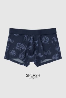 画像4: Classic rose mens boxer|メンズメンズボクサーパンツ・ネイビー・花柄|Alquarte アルクァーテ【サイズ交換NG】  日本製・高級ランジェリー   (4)