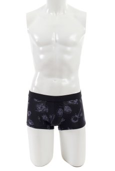 画像2: Classic rose mens boxer|メンズメンズボクサーパンツ・ネイビー・花柄|Alquarte アルクァーテ【サイズ交換NG・クーポン割引対象外】 日本製・高級ランジェリー   (2)