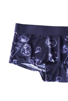 画像7: Classic rose ladys boxer|レディースボクサーショーツ・ネイビー・花柄|Alquarte アルクァーテ【サイズ交換NG】  日本製・高級ランジェリー   (7)