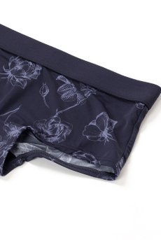 画像8: Classic rose ladys boxer|レディースボクサーショーツ・ネイビー・花柄|Alquarte アルクァーテ【サイズ交換NG】  日本製・高級ランジェリー   (8)