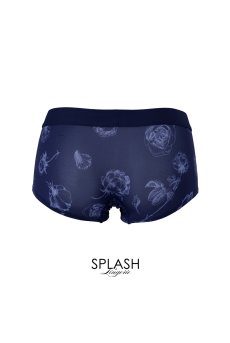 画像2: Classic rose ladys boxer|レディースボクサーショーツ・ネイビー・花柄|Alquarte アルクァーテ【サイズ交換NG】  日本製・高級ランジェリー   (2)