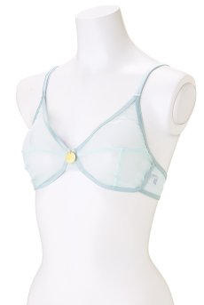 画像8: color drop Bra mint blue | ノンワイヤーブラ ・ノンパテッドブラ・ミントブルー | LingerieArt ランジェリーアート【サイズ交換NG】  高級ランジェリー   (8)