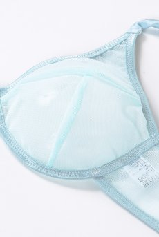 画像12: color drop Bra mint blue | ノンワイヤーブラ ・ノンパテッドブラ・ミントブルー | LingerieArt ランジェリーアート【サイズ交換NG】  高級ランジェリー   (12)