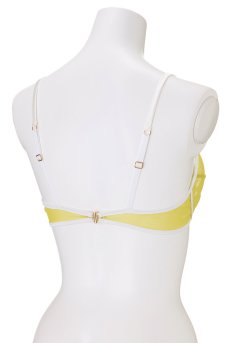 画像9: color drop Bra yellow green | ノンワイヤーブラ ・ノンパテッドブラ・イエロー | LingerieArt ランジェリーアート【サイズ交換NG】  高級ランジェリー   (9)