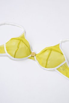 画像10: color drop Bra yellow green | ノンワイヤーブラ ・ノンパテッドブラ・イエロー | LingerieArt ランジェリーアート【サイズ交換NG】  高級ランジェリー   (10)