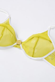 画像11: color drop Bra yellow green | ノンワイヤーブラ ・ノンパテッドブラ・イエロー | LingerieArt ランジェリーアート【サイズ交換NG】  高級ランジェリー   (11)