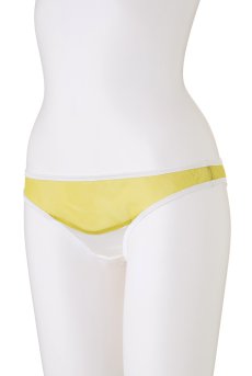 画像9: color drop Shorts yellow green | ショーツ ・ビキニタイプ・シルククロッチ・イエロー | LingerieArt ランジェリーアート【サイズ交換NG】※メール便対象※  高級ランジェリー   (9)