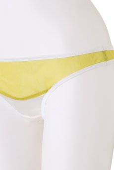 画像13: color drop Shorts yellow green | ショーツ ・ビキニタイプ・シルククロッチ・イエロー | LingerieArt ランジェリーアート【サイズ交換NG】※メール便対象※  高級ランジェリー   (13)