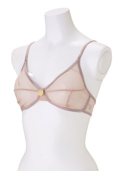 画像8: color drop Bra old pink | ノンワイヤーブラ ・ノンパテッドブラ・ピンクベージュ | LingerieArt ランジェリーアート【サイズ交換NG】  高級ランジェリー   (8)