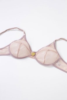 画像10: color drop Bra old pink | ノンワイヤーブラ ・ノンパテッドブラ・ピンクベージュ | LingerieArt ランジェリーアート【サイズ交換NG】  高級ランジェリー   (10)