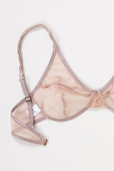 画像13: color drop Bra old pink | ノンワイヤーブラ ・ノンパテッドブラ・ピンクベージュ | LingerieArt ランジェリーアート【サイズ交換NG】  高級ランジェリー   (13)