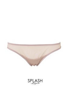 画像1: color drop Shorts old pink | ショーツ ・ビキニタイプ・シルククロッチ・ピンクベージュ | LingerieArt ランジェリーアート【サイズ交換NG】※メール便対象※  高級ランジェリー   (1)