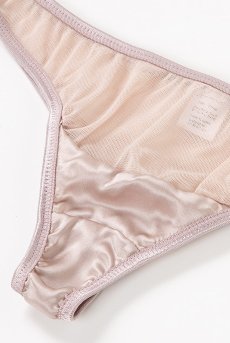 画像14: color drop Shorts old pink | ショーツ ・ビキニタイプ・シルククロッチ・ピンクベージュ | LingerieArt ランジェリーアート【サイズ交換NG】※メール便対象※  高級ランジェリー   (14)