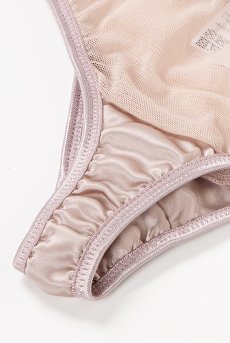 画像15: color drop Shorts old pink | ショーツ ・ビキニタイプ・シルククロッチ・ピンクベージュ | LingerieArt ランジェリーアート【サイズ交換NG】※メール便対象※  高級ランジェリー   (15)