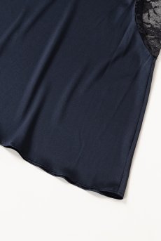 画像10: silk slip Navy | スリップドレス ・シルクストレッチ・ネイビー | LingerieArt ランジェリーアート【サイズ交換NG・クーポン割引対象外】 高級ランジェリー   (10)