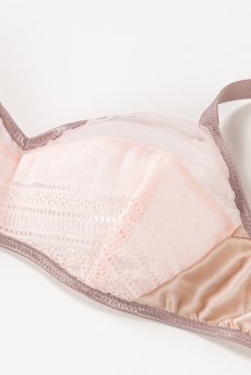 画像6: pink gradation | ノンワイヤーブラ ・ノンパテッドブラ・ピンク | LingerieArt ランジェリーアート【サイズ交換NG】  高級ランジェリー   (6)