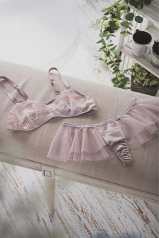 画像9: pink gradation | ノンワイヤーブラ ・ノンパテッドブラ・ピンク | LingerieArt ランジェリーアート【サイズ交換NG】  高級ランジェリー   (9)